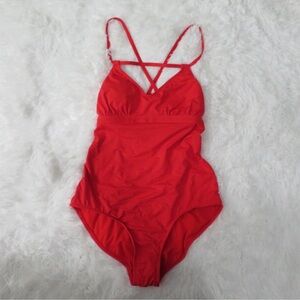 Athleta One Piece Swimsuit in Red Sz S
